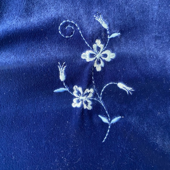 Vanity fair 2 pieces velour loundge blue - Picture 5 of 16